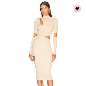 REVOLVE Mel cutout midi dress. XS
